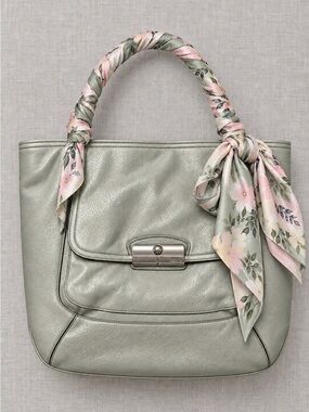 Coach Kristin Pinnacle Limited Edition Leather (North-South) Tote Ivory/Parchmen